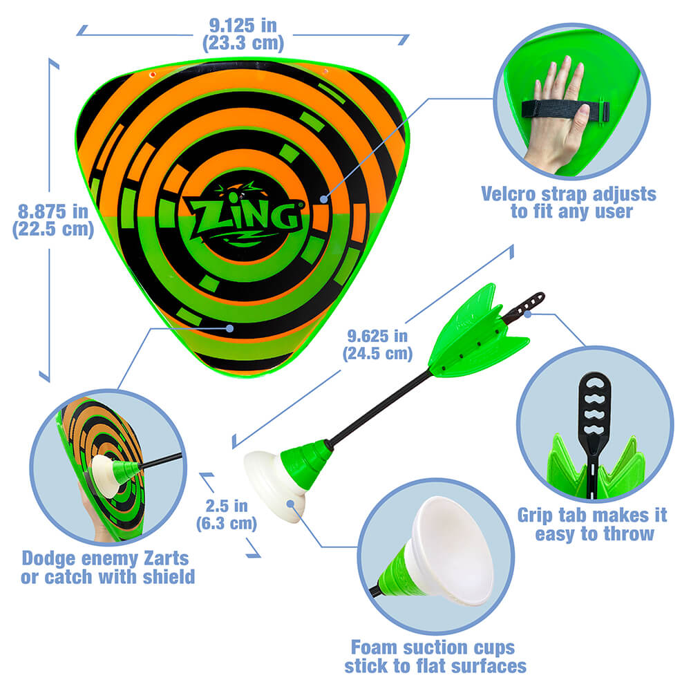 ZARTZ Urban Dart Fun Pack | Suction Darts & Catch!