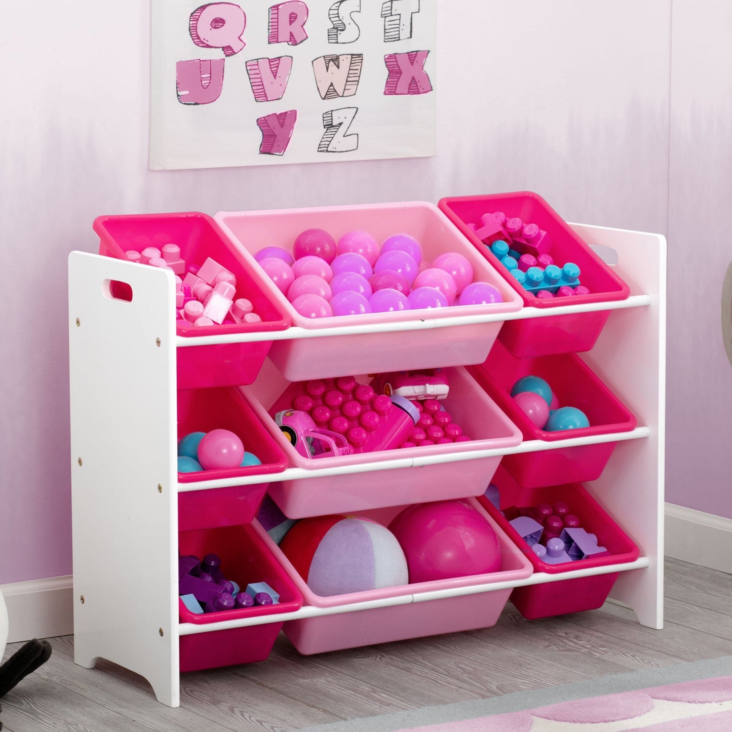 MySize 9 Bin Plastic Toy Organizer