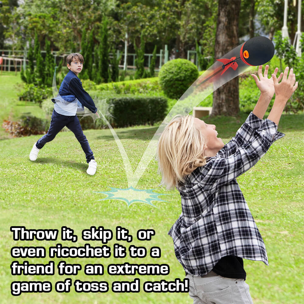 Zooper Ball 2 Pack - Fly up to 200ft! Soft tip for easy catch!