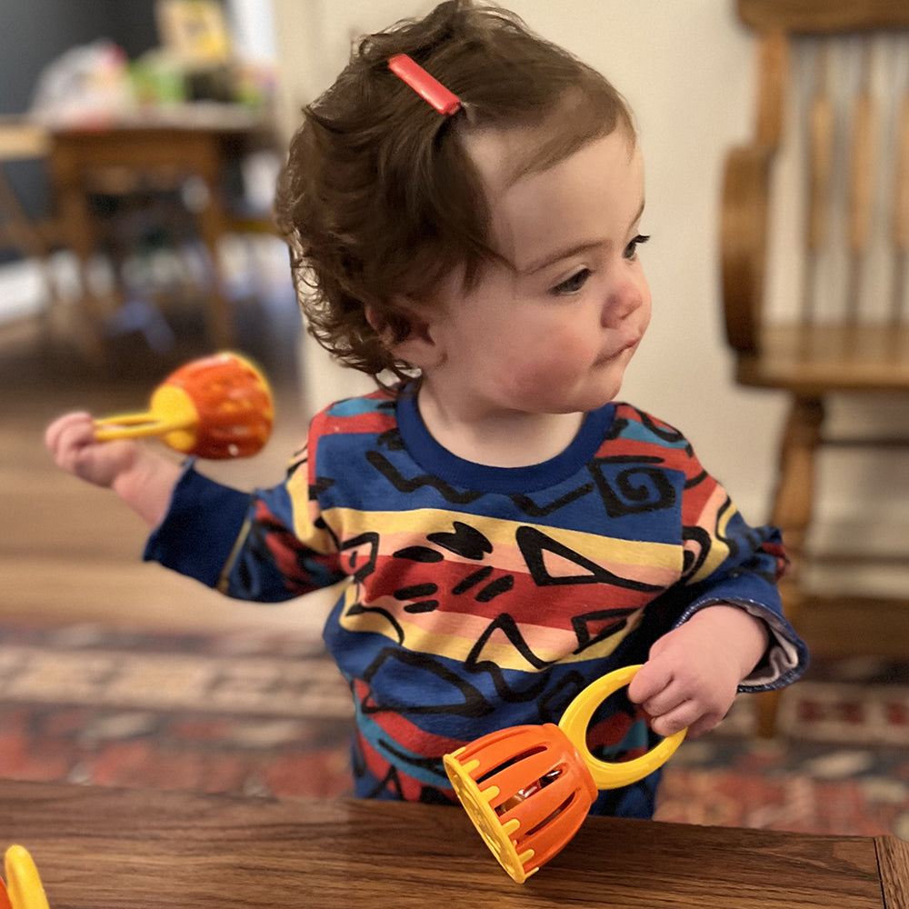 Infant-Safe Baby Bells Set | 6-Piece Colorful Musical Toy