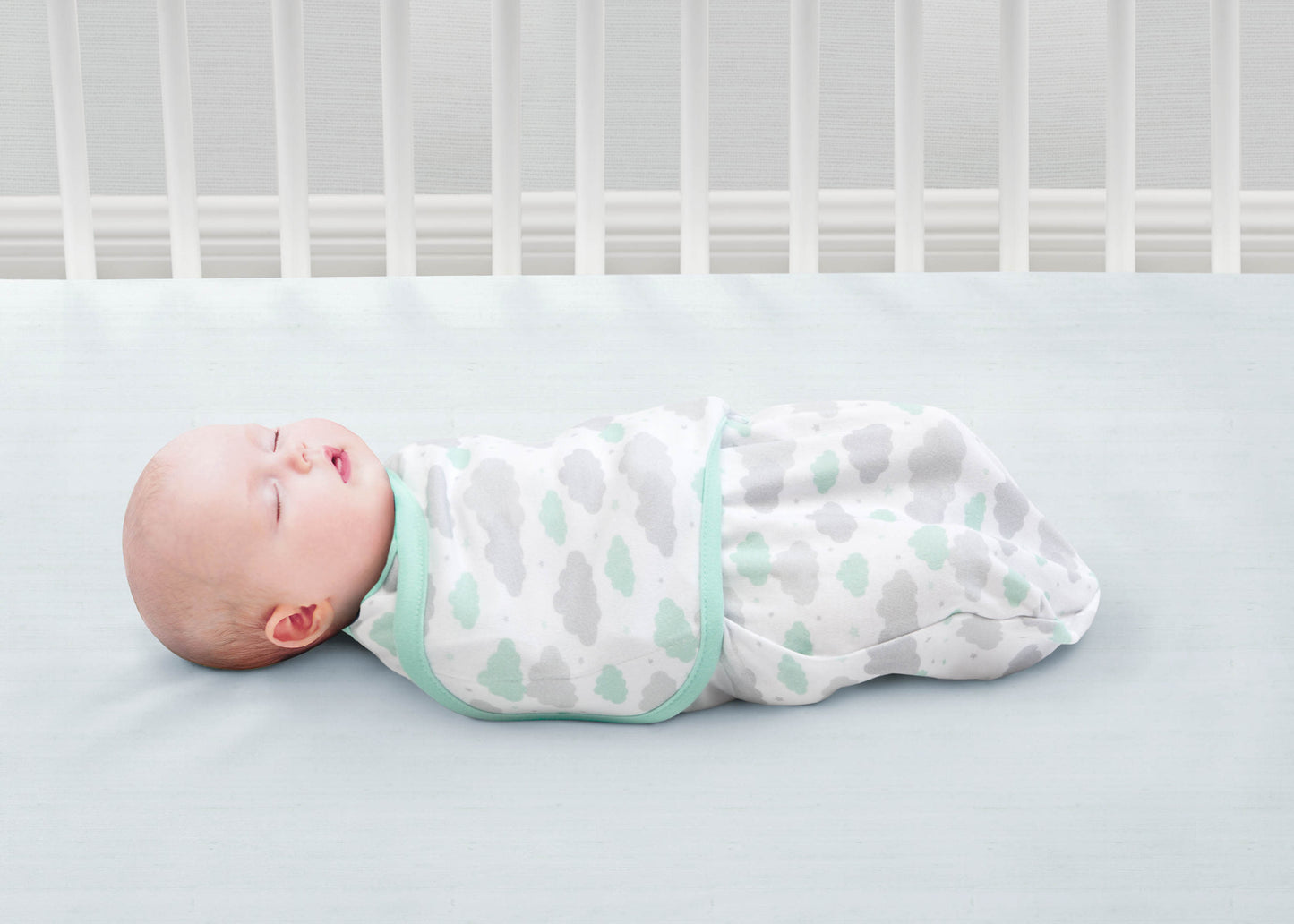 Little Lambs Adjustable Swaddle Wrap - Size Small/Medium, Fits Babies 0-3 Months/7-14 lbs., 4-Pack
