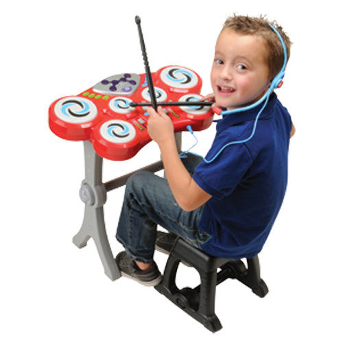 Ultimate Kids' Music Studio Bundle | 3-in-1 Microphone, Drum Kit & Piano Musical Toys